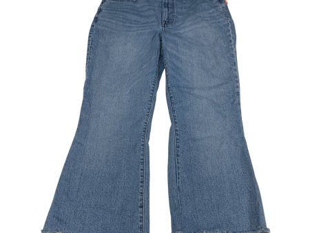 Jeans Flared By Madewell In Blue Denim, Size: 10 on Sale