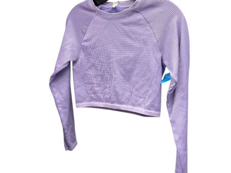 Athletic Top Long Sleeve Collar By Aeropostale In Purple, Size: L For Sale