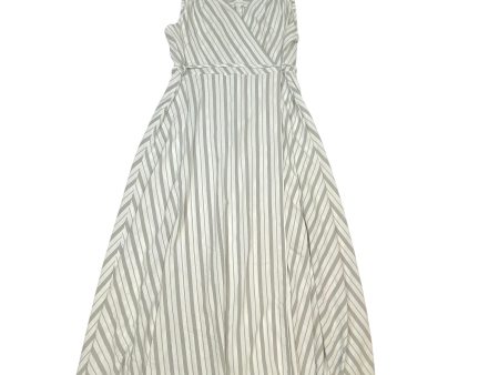 Dress Casual Maxi By Calvin Klein In Grey & White, Size: Xl Fashion