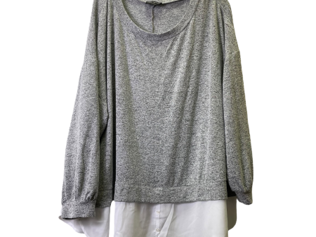 Grey Sweater By Lane Bryant, Size: 26 Cheap