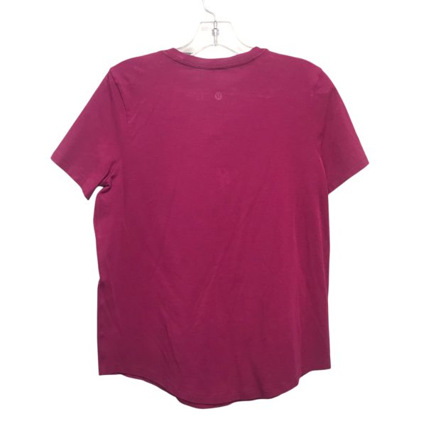 Athletic Top Ss By Lululemon In Pink, Size:S Supply