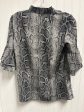 Blouse 3 4 Sleeve By Michael Kors In Grey, Size: S on Sale