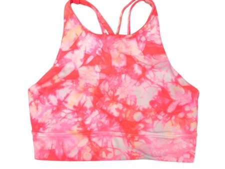 Athletic Bra By Lululemon In Orange & Pink, Size: M Cheap