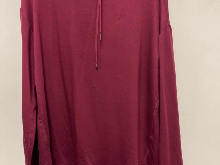 Athletic Top Long Sleeve Hoodie By Athletic Works In Red, Size: L Online Hot Sale