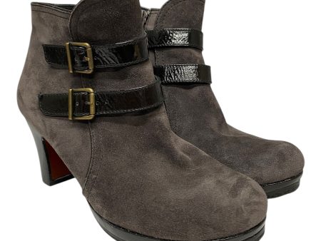 Boots Ankle Heels By Cmc In Grey, Size:7.5 Online