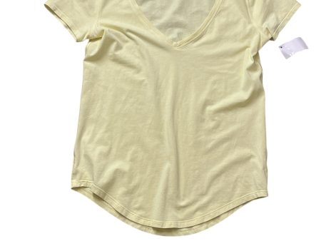 Athletic Top Short Sleeve By Lululemon In Yellow, Size: 2 Online