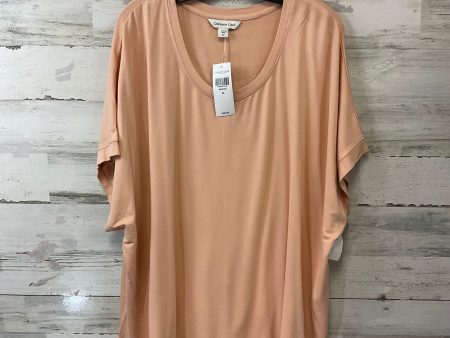 Top Short Sleeve By Coldwater Creek In Orange, Size: 3x Online Hot Sale