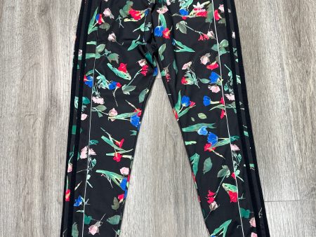 Athletic Leggings By Adidas In Floral Print, Size: M For Sale