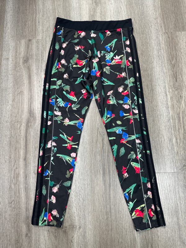 Athletic Leggings By Adidas In Floral Print, Size: M For Sale