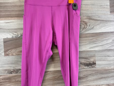 Athletic Leggings Capris By Tek Gear In Pink, Size: Xxl Online Hot Sale