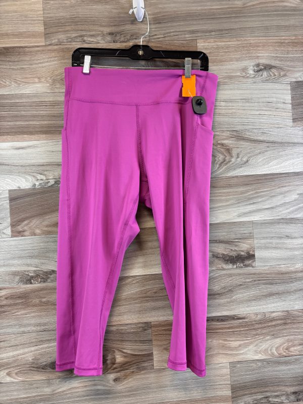 Athletic Leggings Capris By Tek Gear In Pink, Size: Xxl Online Hot Sale