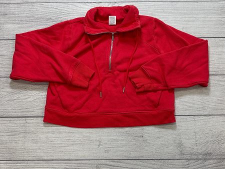 Athletic Sweatshirt Collar By All In Motion In Red, Size: M Online