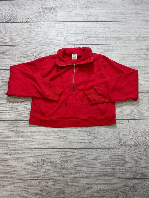 Athletic Sweatshirt Collar By All In Motion In Red, Size: M Online