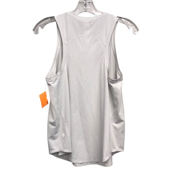 Athletic Top Sleeveless By Lululemon In Grey, Size:M Online now