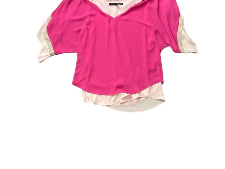 Top Short Sleeve Basic By White House Black Market In Pink, Size: Xxs For Cheap