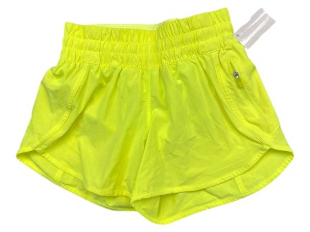 Athletic Shorts By Lululemon In Yellow, Size:S Cheap