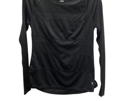 Athletic Top Long Sleeve Crewneck By Danskin Now In Black, Size: S For Cheap