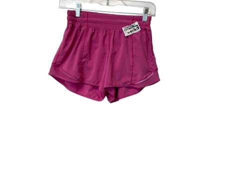 Athletic Shorts By Lululemon In Pink, Size: 4 Supply