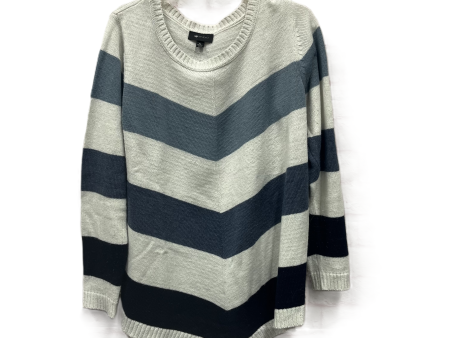 Sweater By Ab Studio In Grey, Size: Xl For Discount