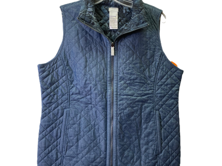 Blue Vest Puffer & Quilted By Chicos, Size: M Online Hot Sale