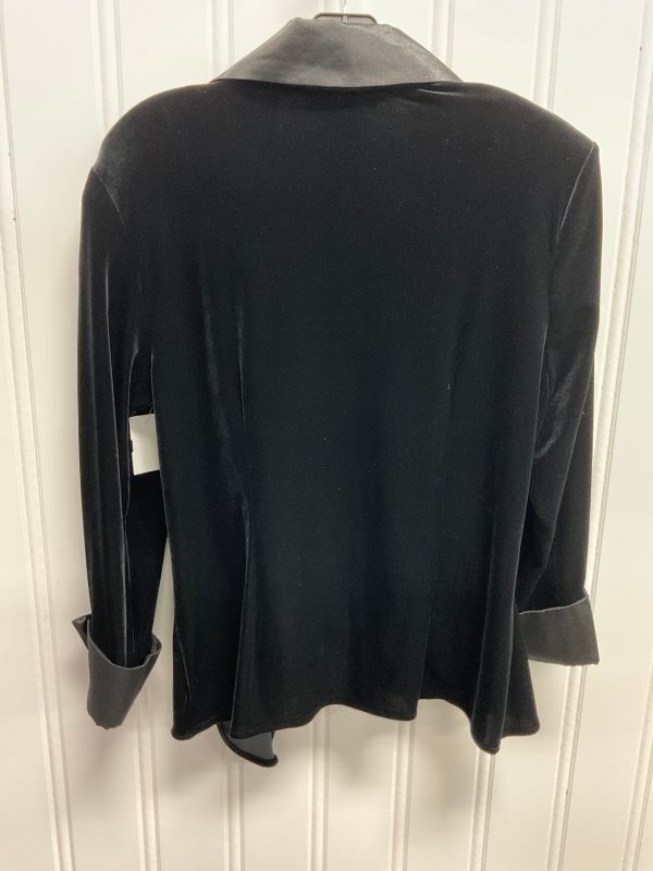 Blouse Long Sleeve By Jr Nites In Black, Size: L Sale