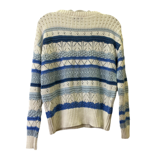 Blue & White Sweater By Loft, Size: S Online