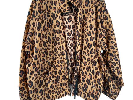 Athletic Jacket By Fabletics In Animal Print, Size: 3x Online Hot Sale